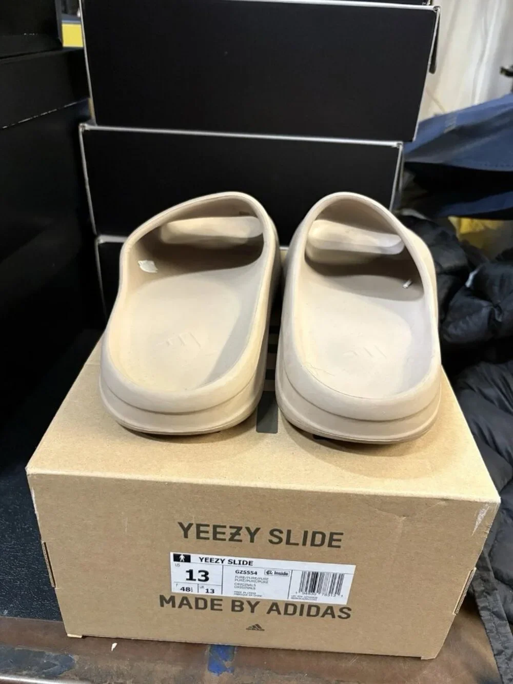 WORN Men’s Yeezy Slide Pure (First Release) GZ5554 Size 13 WITH BOX